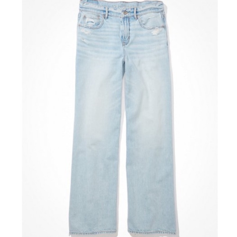 AMERICAN EAGLE WOMENS 14 LOW RISE BAGGY SKATER JEAN
